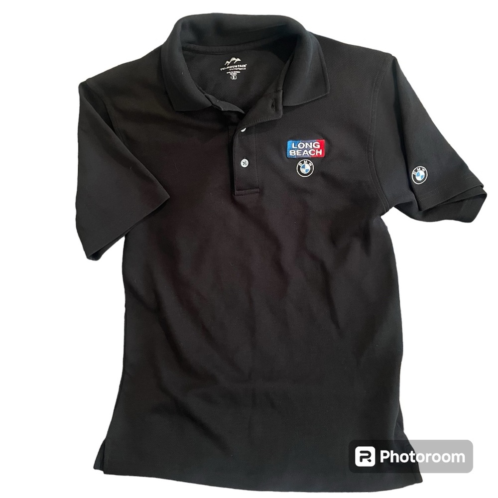 BMW Long Beach Men's Black Polo Shirt